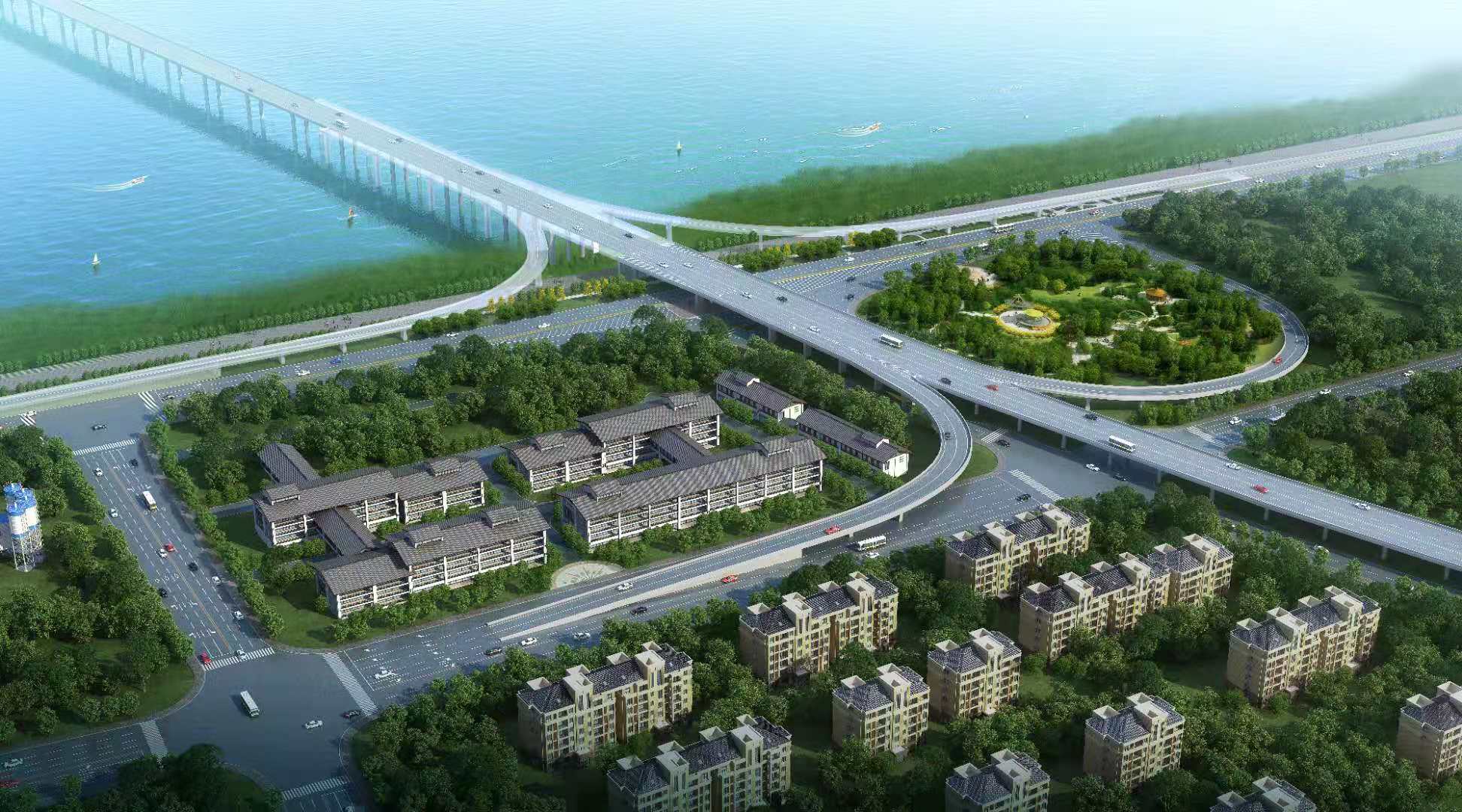 岳陽洞庭湖大橋（G353）與沿湖大道（G240）交叉改建一期